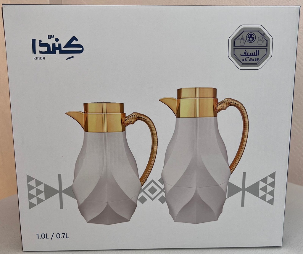 ترامس كنداء ط2 رمادي فاتح مذهب