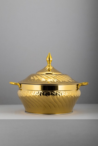 [K4230604/35] حافظة طعام باسكال ذهبي مقاس 3.5 لتر