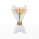 مبخرة شفاف ذهبي