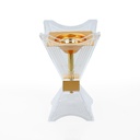 مبخرة شفاف ذهبي